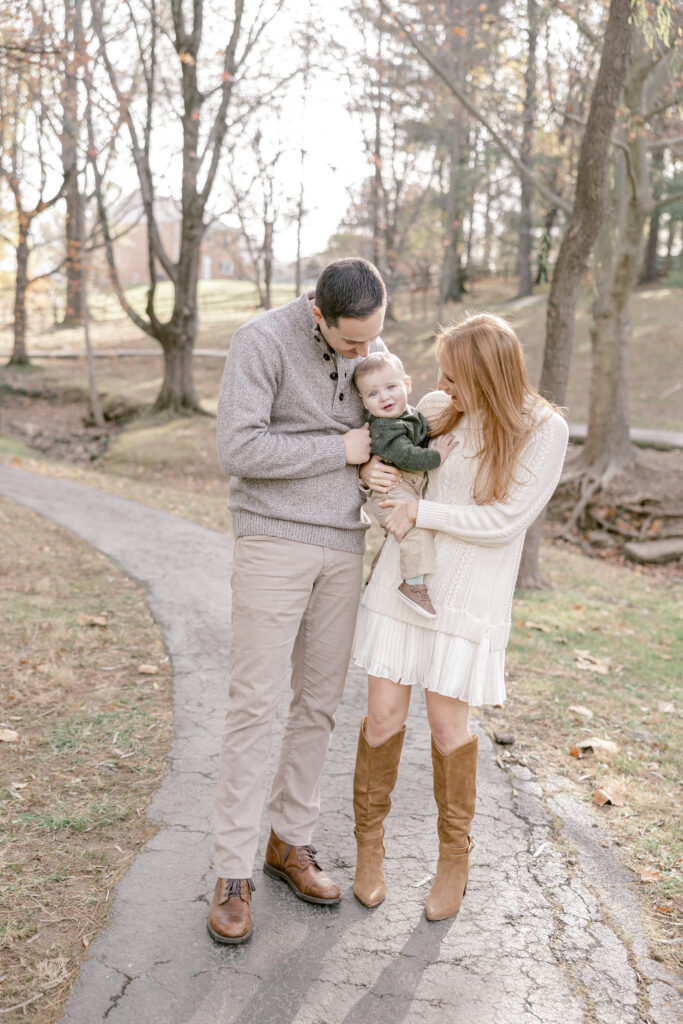 Family with baby in Potomac Maryland