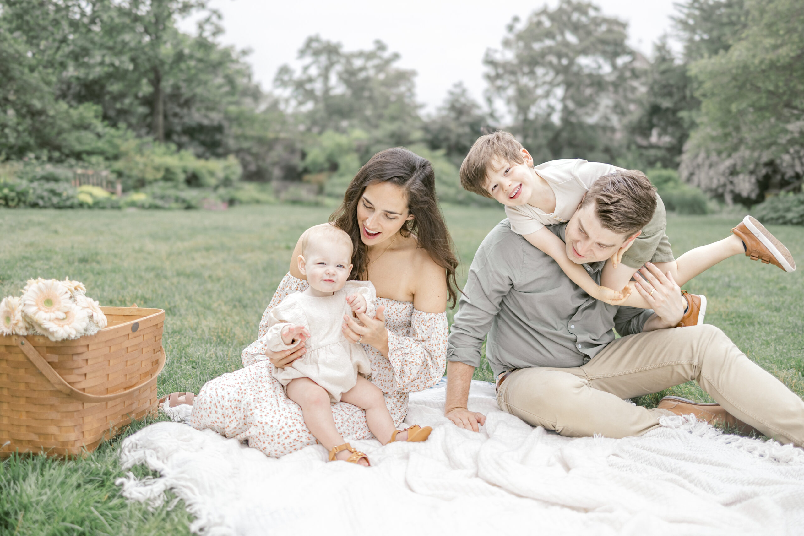 family photography at the bishop's garden