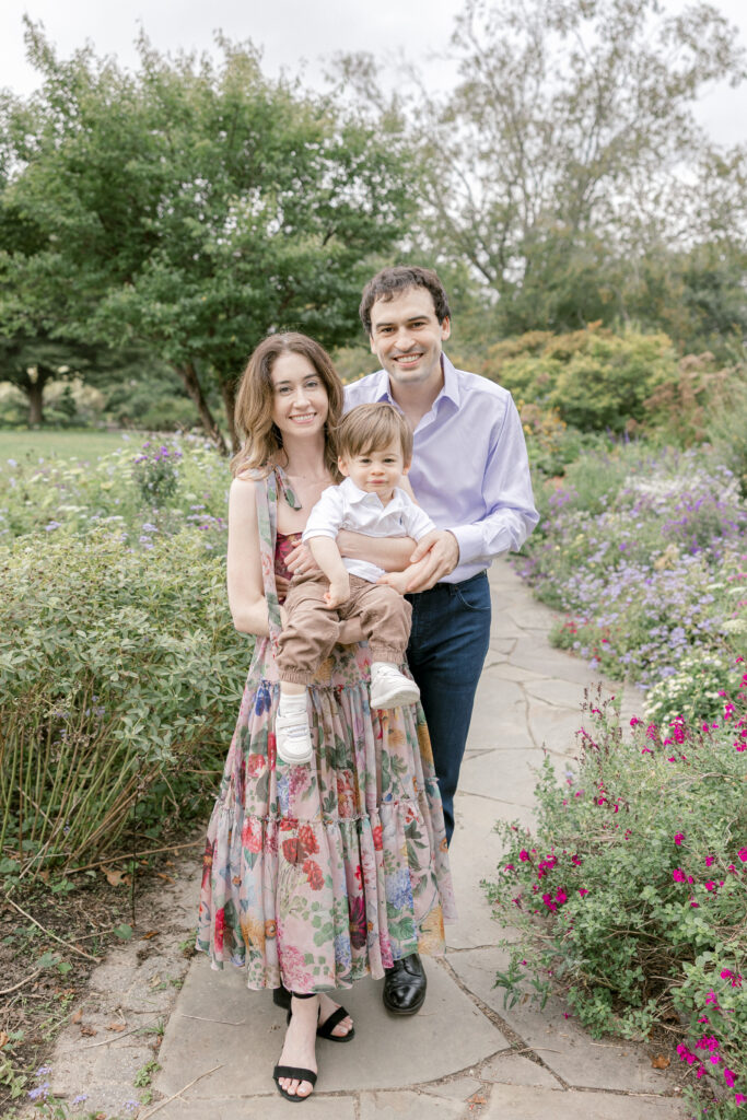 Family smiling together during lifestyle photography session