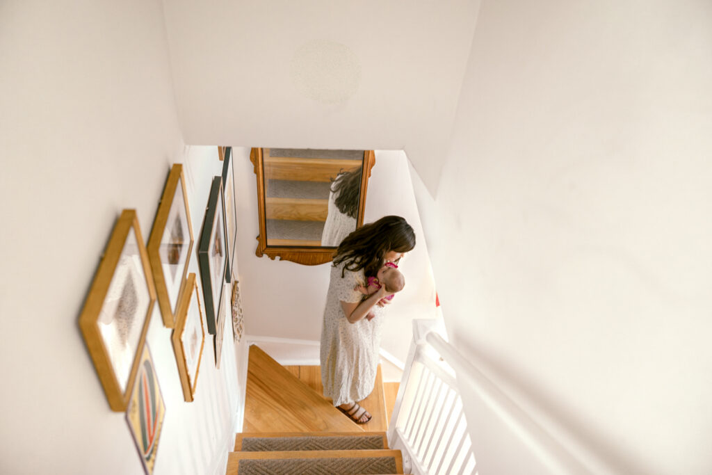 In-home newborn photography in DC inside a Capitol Hill row home