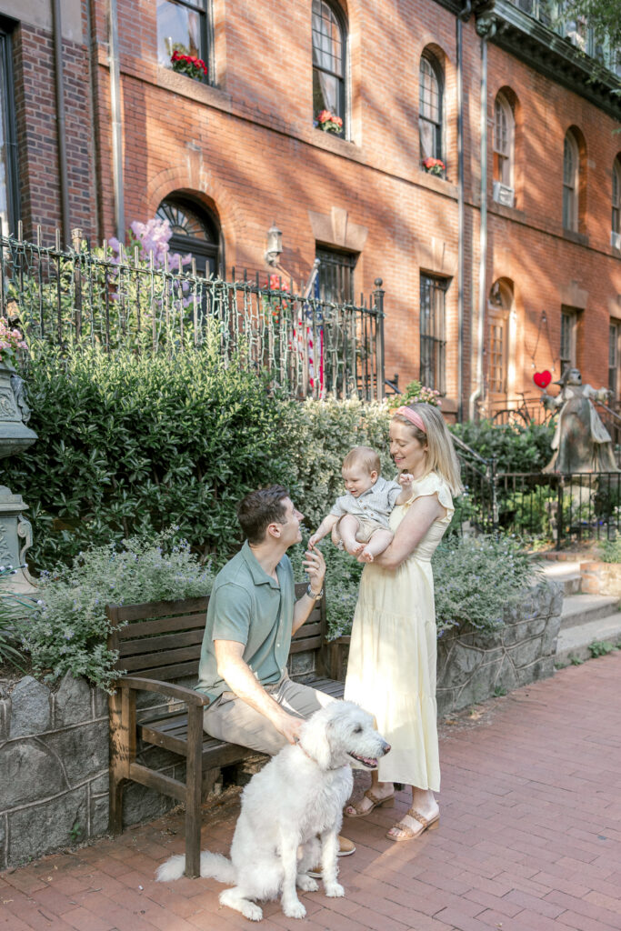 Washington DC family photos at O Street Mansion in Dupont Circle